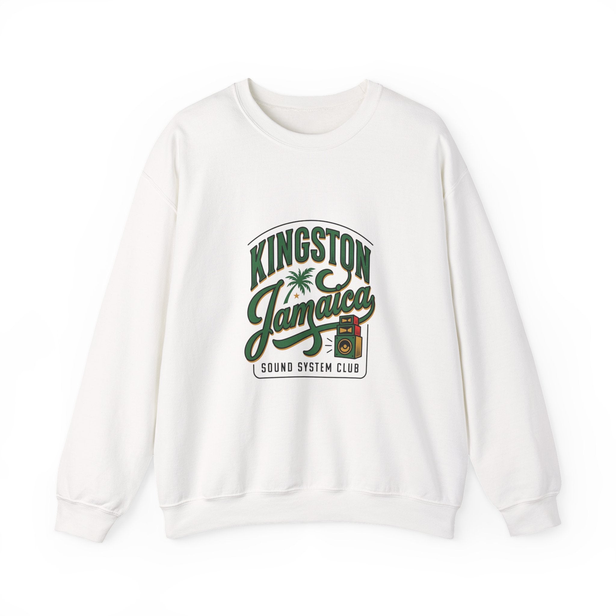 Kingston Jamaica Crewneck Sweatshirt | Caribbean Heritage, Retro Island Pride