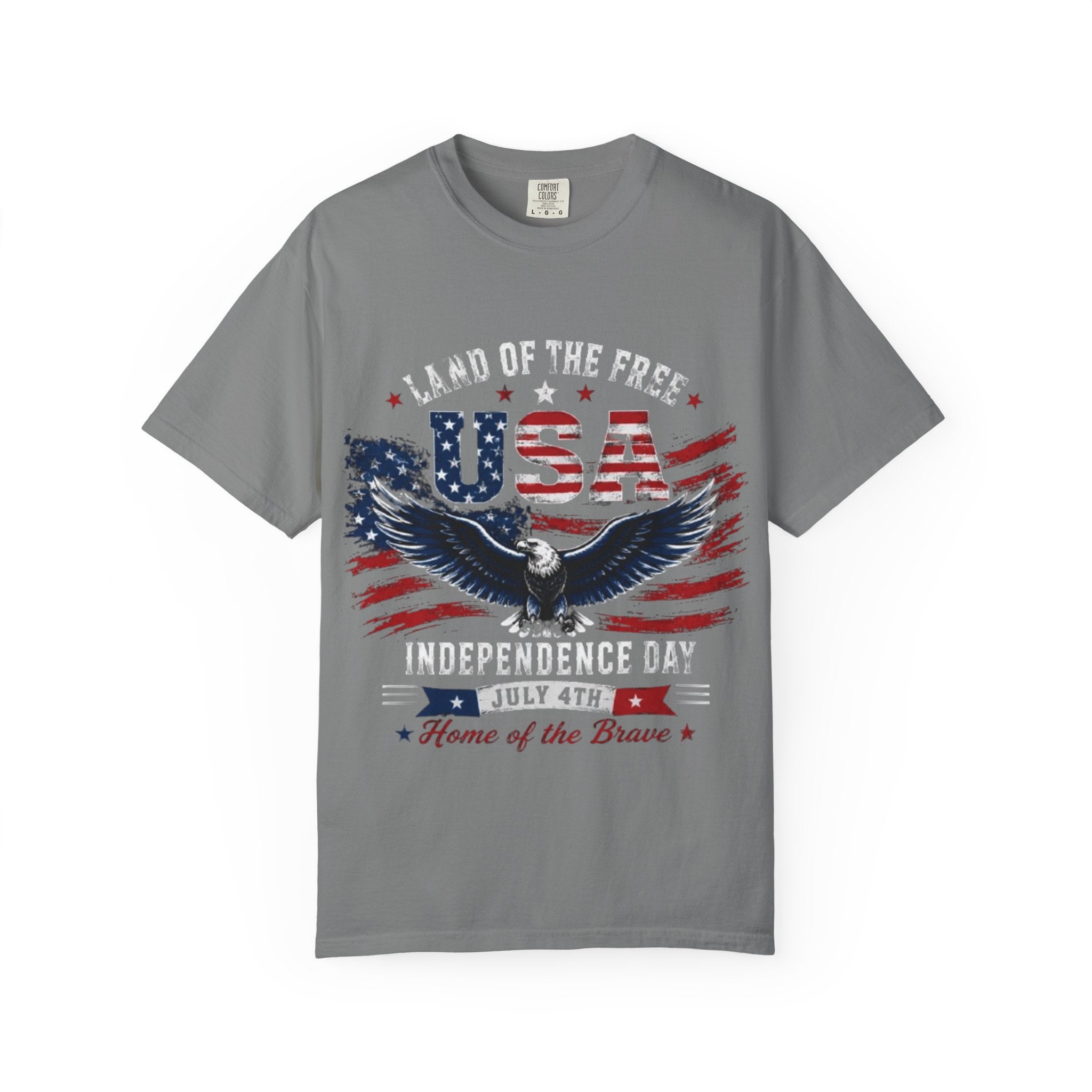 Land of the Free Eagle July 4th T-Shirt