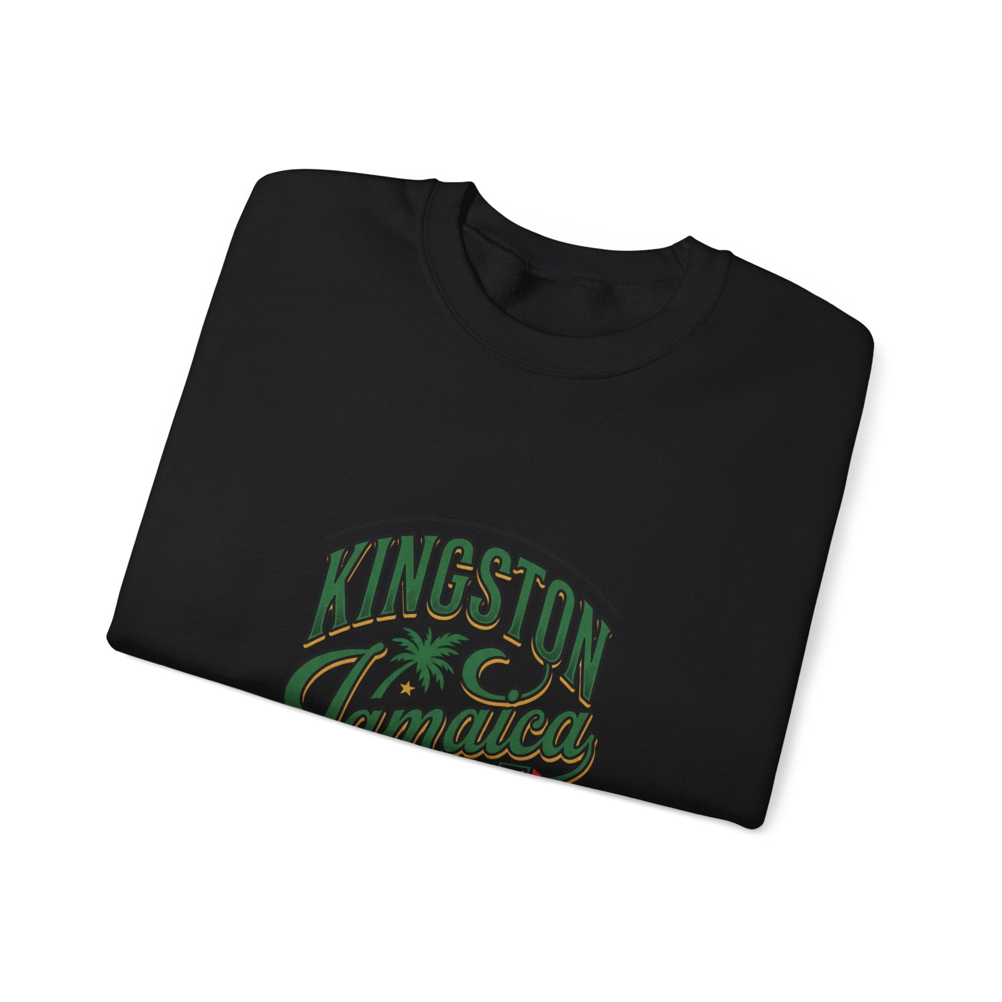 Kingston Jamaica Crewneck Sweatshirt | Caribbean Heritage, Retro Island Pride