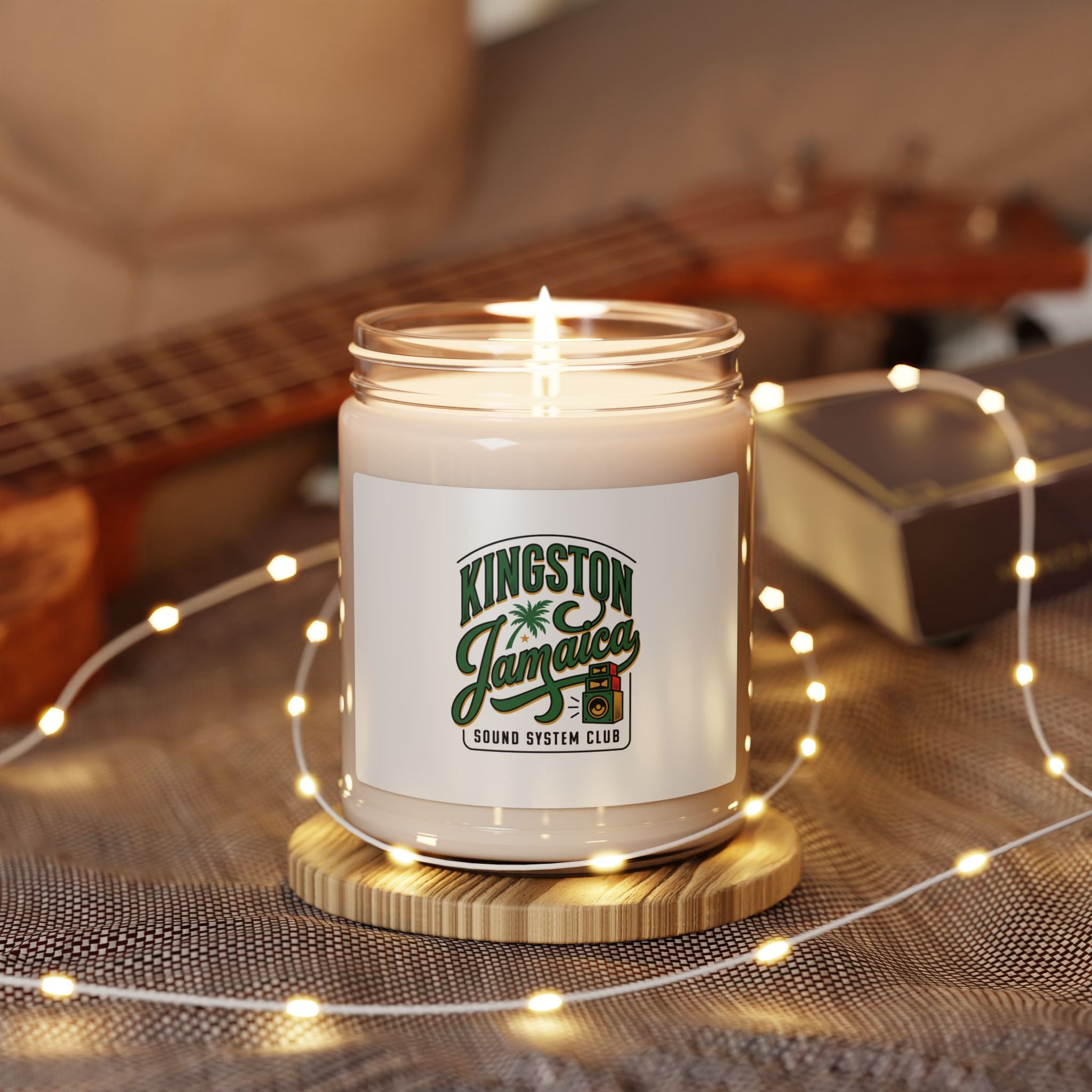 Kingston Jamaica Sound System Candle | Caribbean Heritage, Island Pride