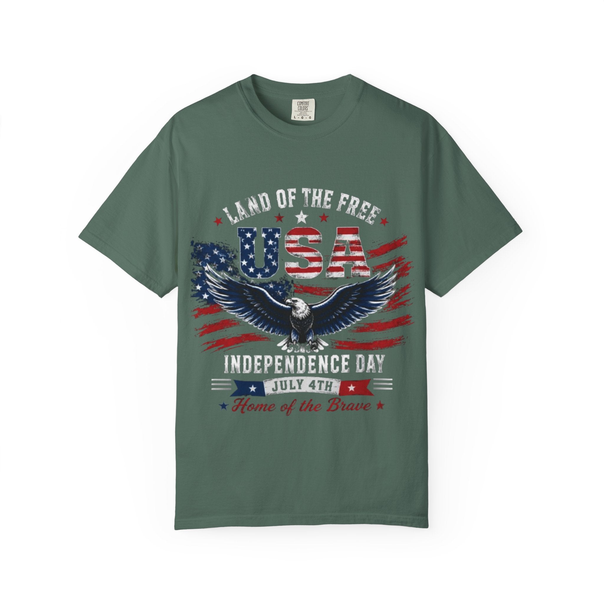 Land of the Free Eagle July 4th T-Shirt