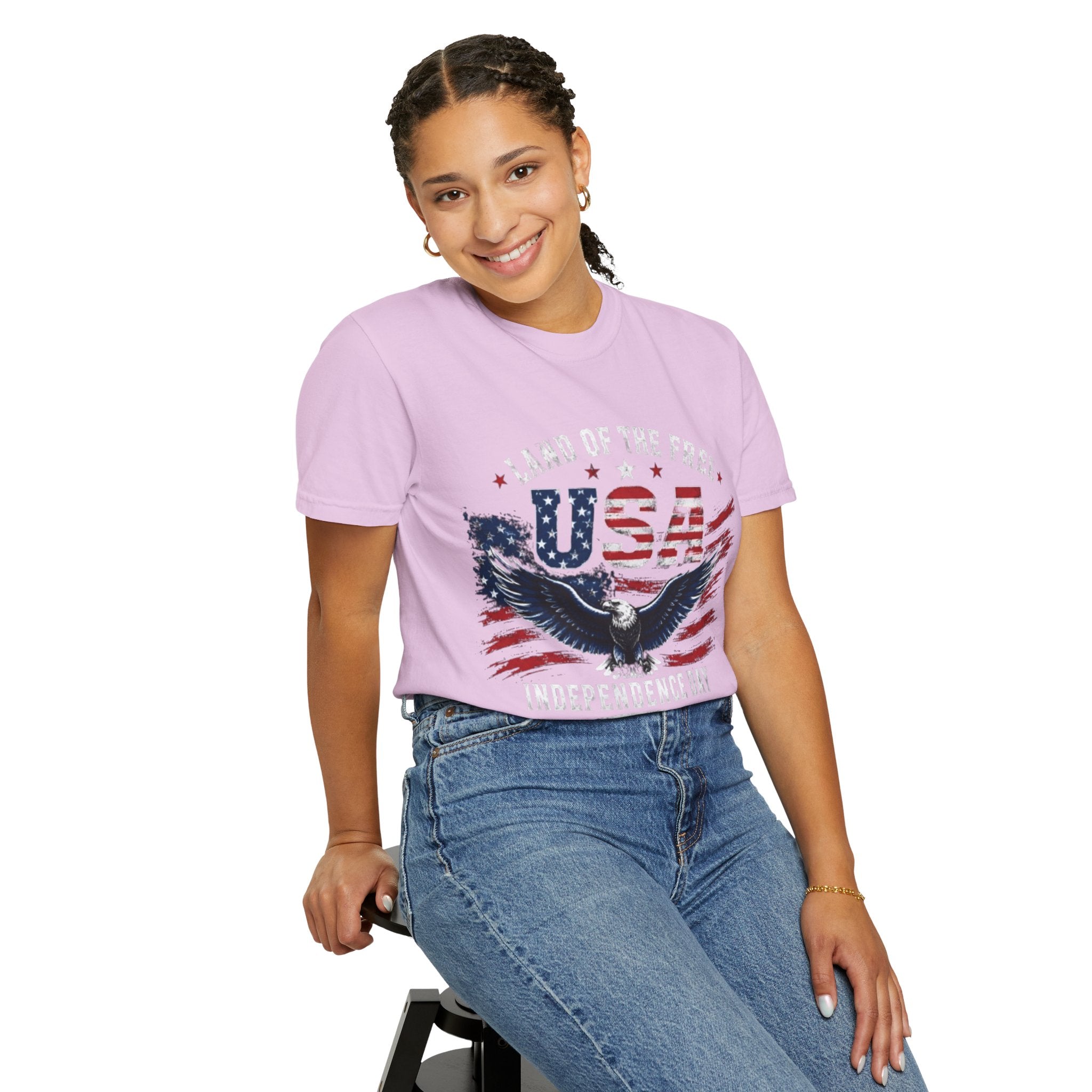 Land of the Free Eagle July 4th T-Shirt