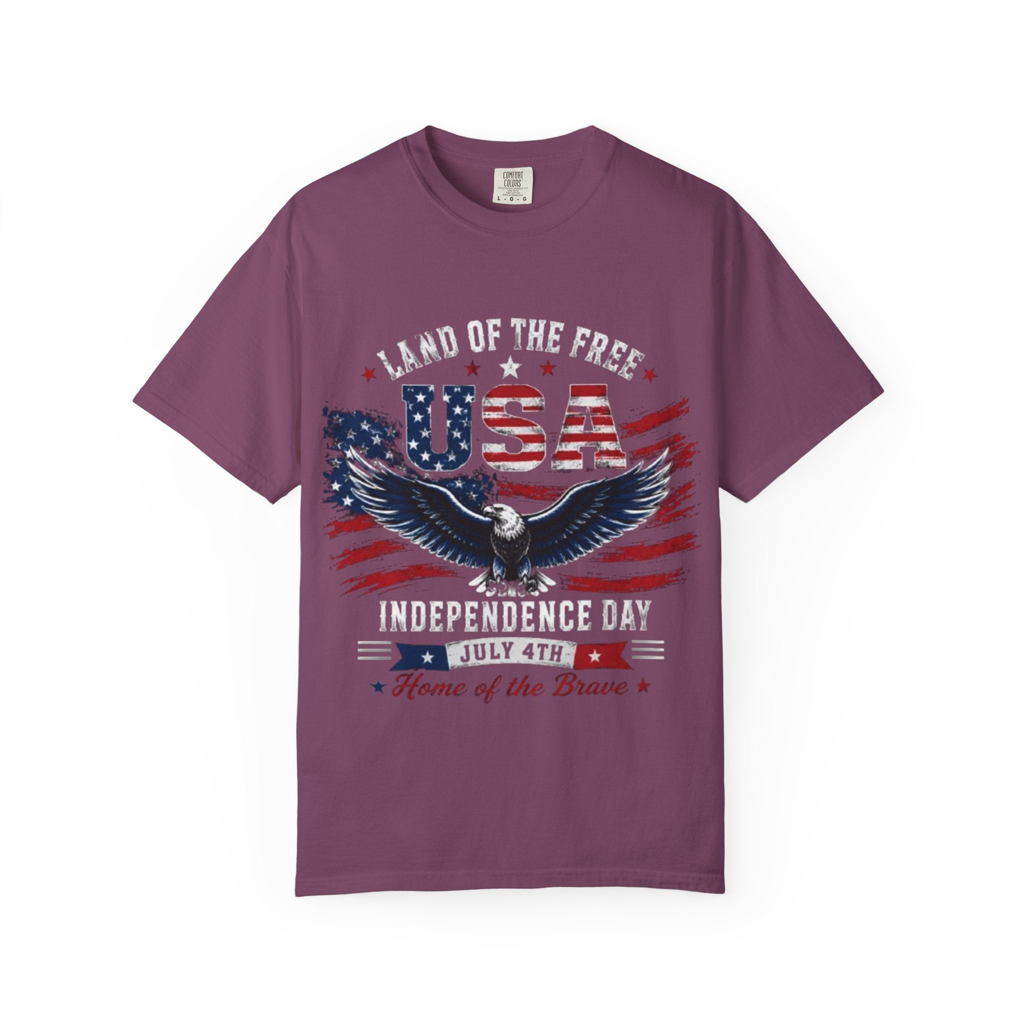 Land of the Free Eagle July 4th T-Shirt