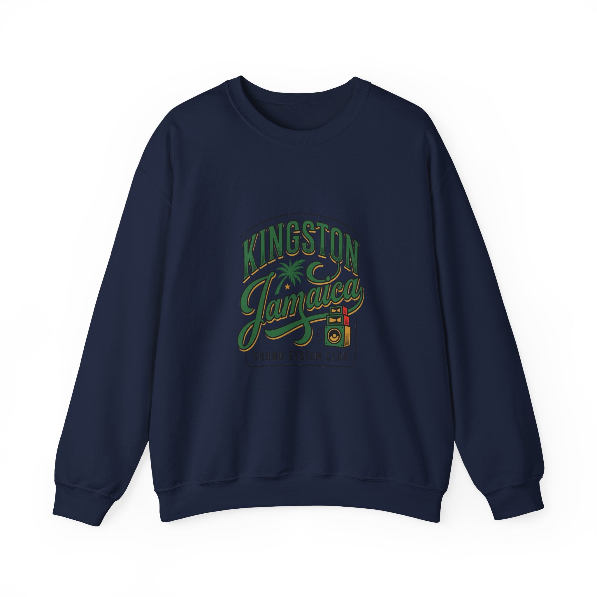 Kingston Jamaica Crewneck Sweatshirt | Caribbean Heritage, Retro Island Pride