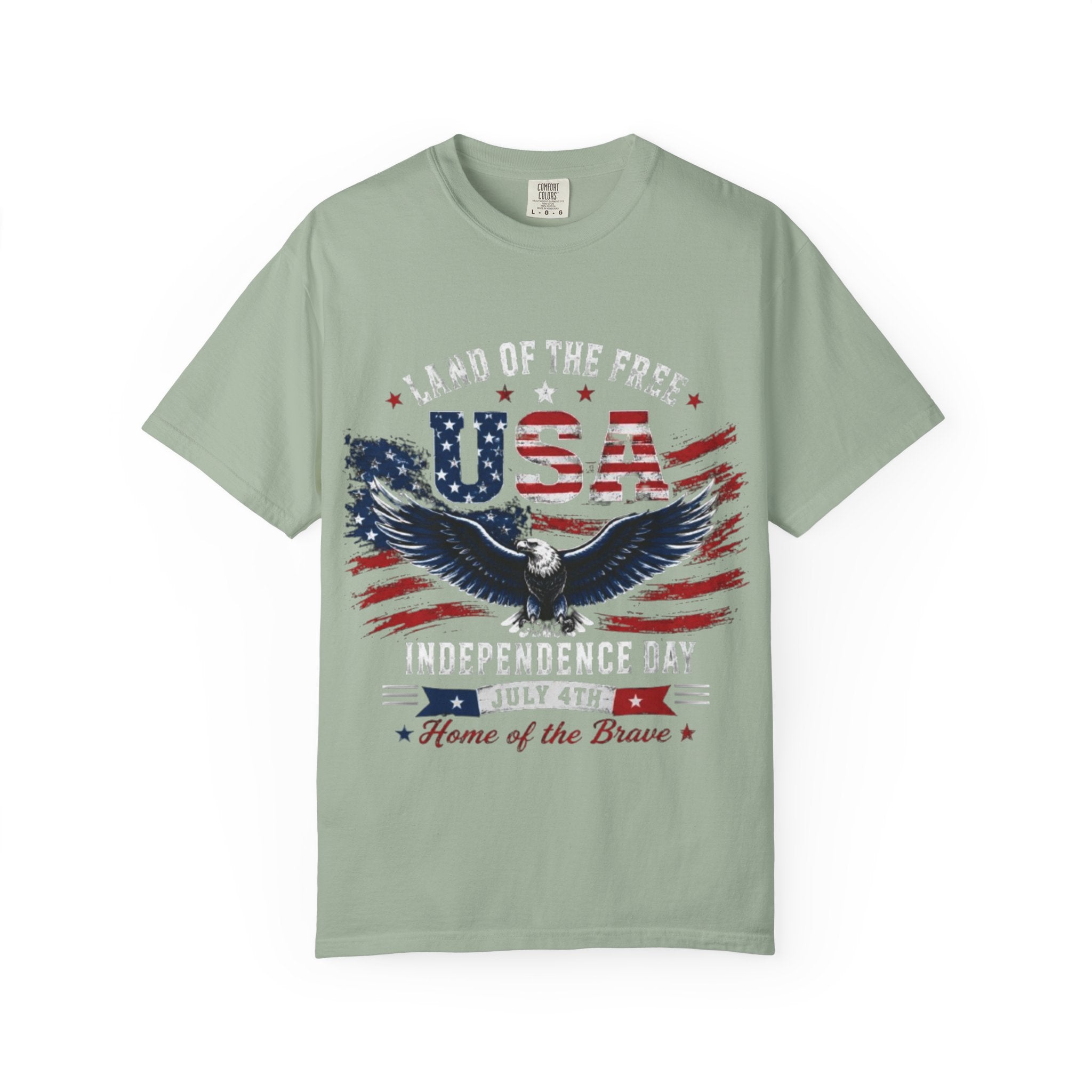 Land of the Free Eagle July 4th T-Shirt