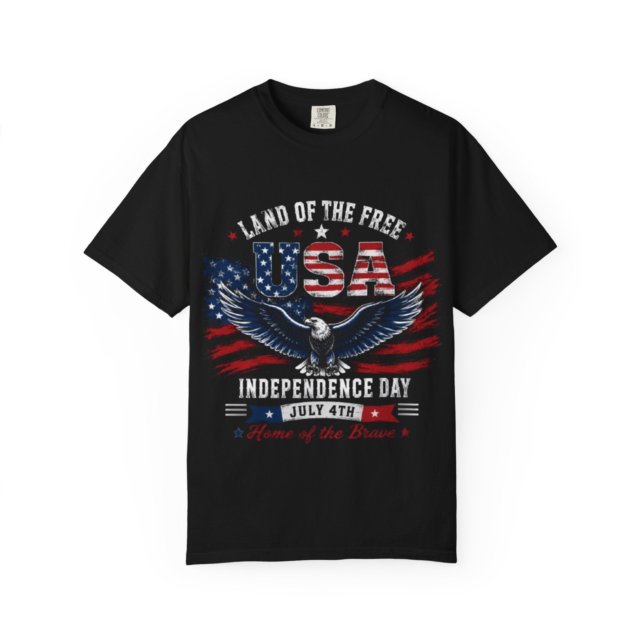 Land of the Free Eagle July 4th T-Shirt