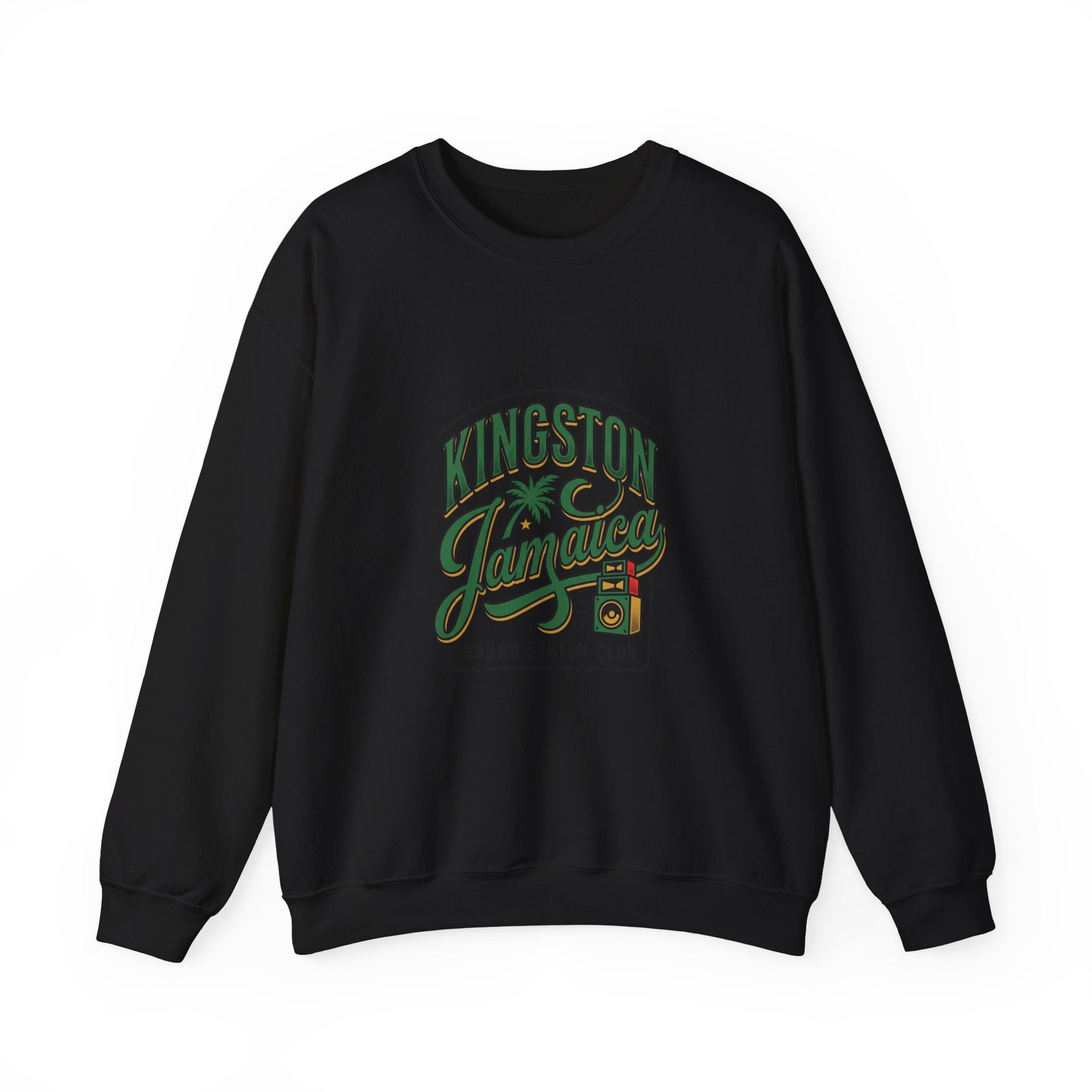 Kingston Jamaica Crewneck Sweatshirt | Caribbean Heritage, Retro Island Pride