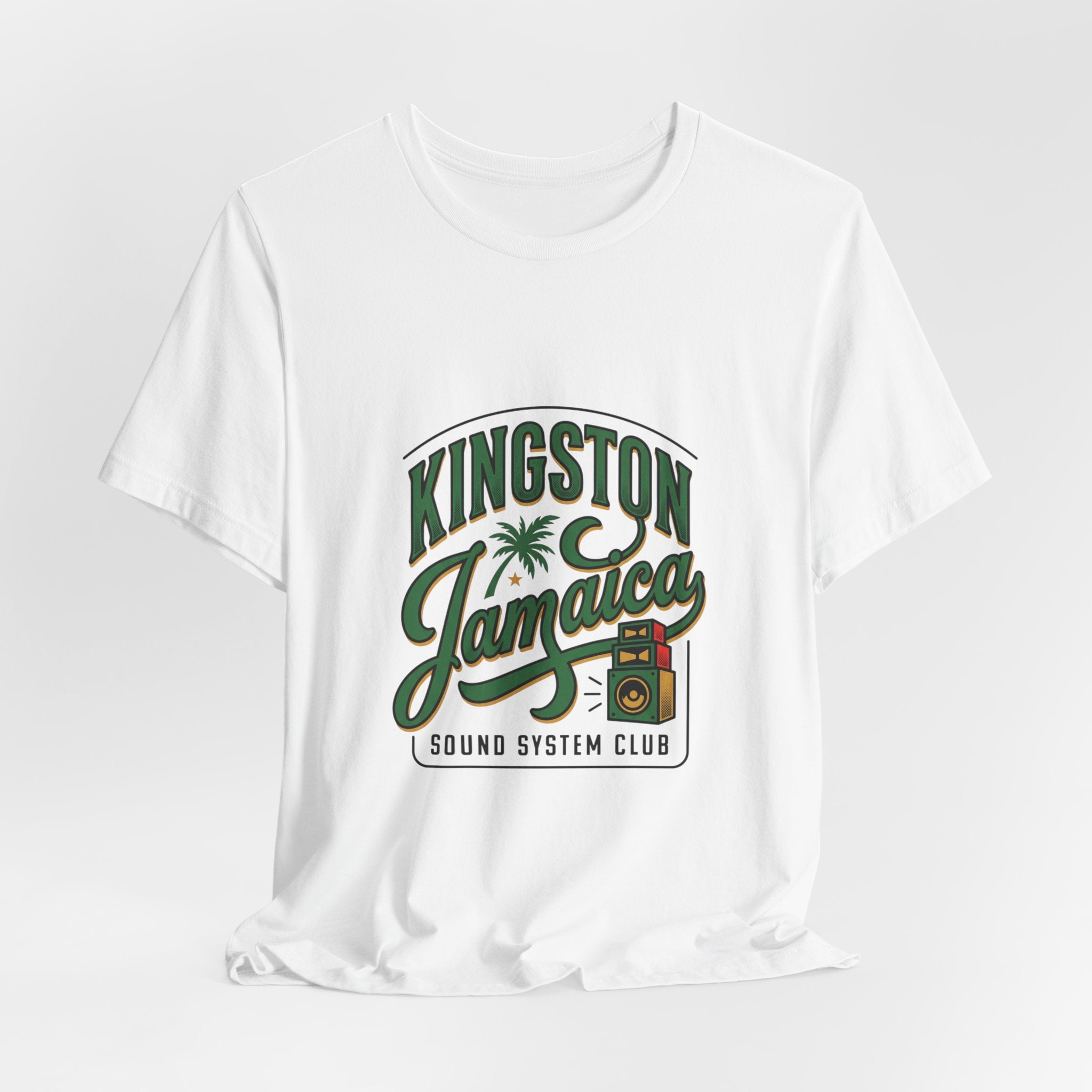 Kingston Jamaica Sound System Tee | Caribbean Heritage, Retro Island Pride