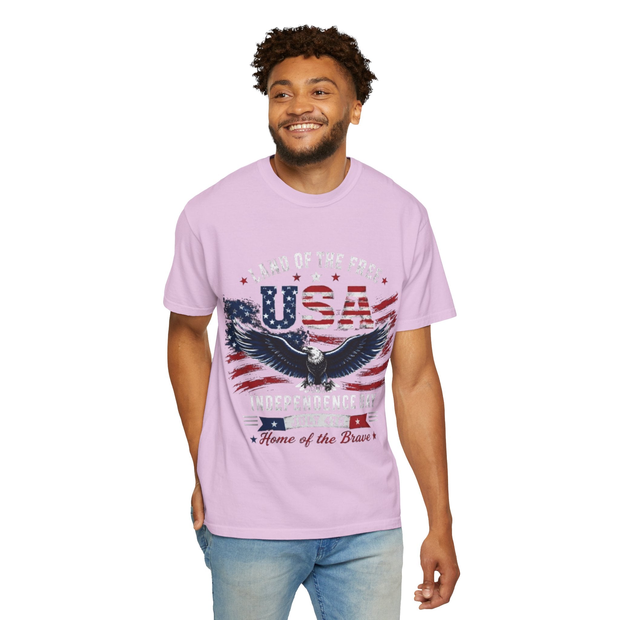 Land of the Free Eagle July 4th T-Shirt