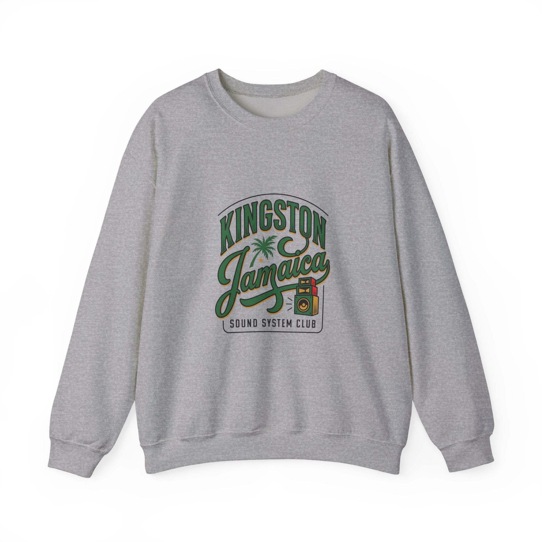 Kingston Jamaica Crewneck Sweatshirt | Caribbean Heritage, Retro Island Pride