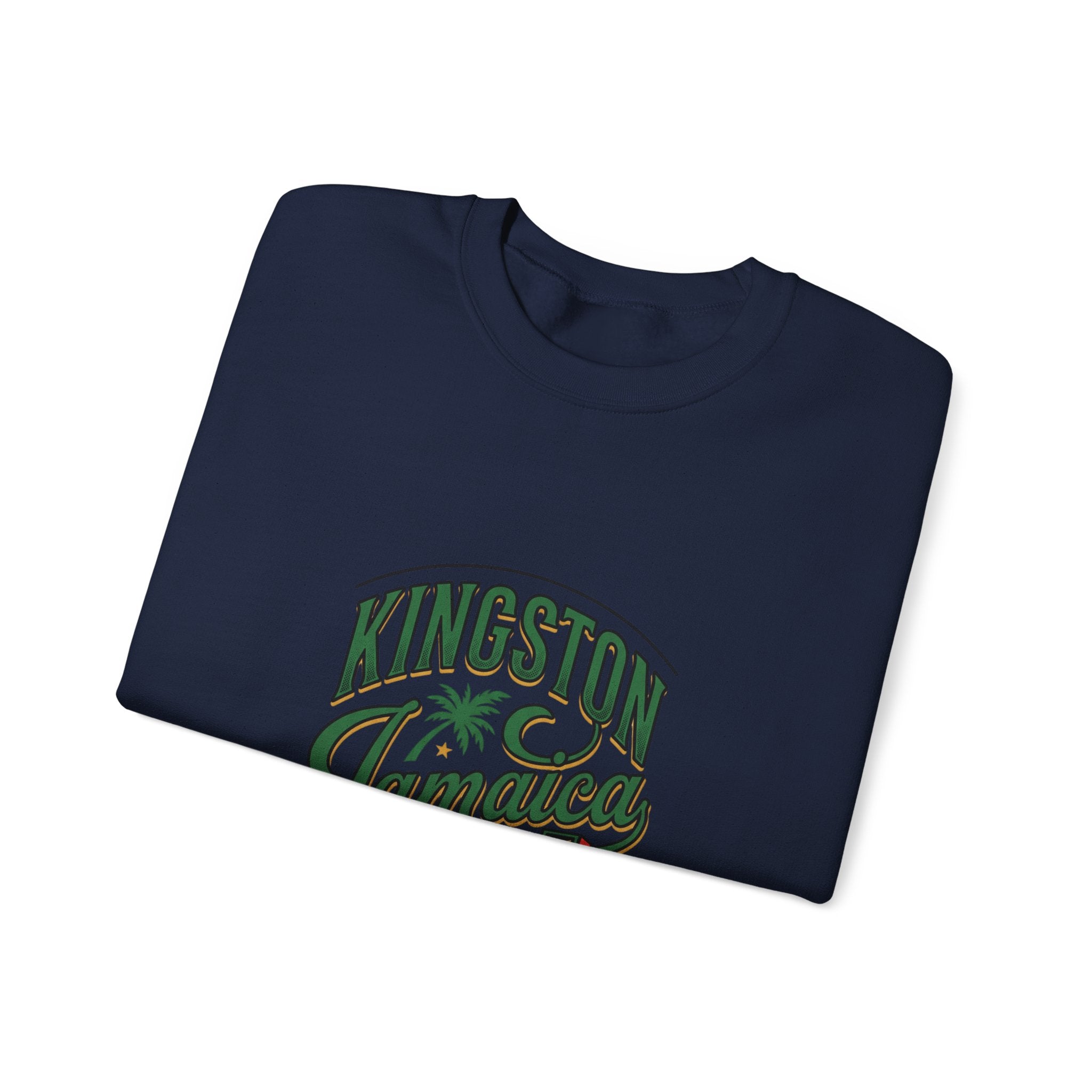 Kingston Jamaica Crewneck Sweatshirt | Caribbean Heritage, Retro Island Pride
