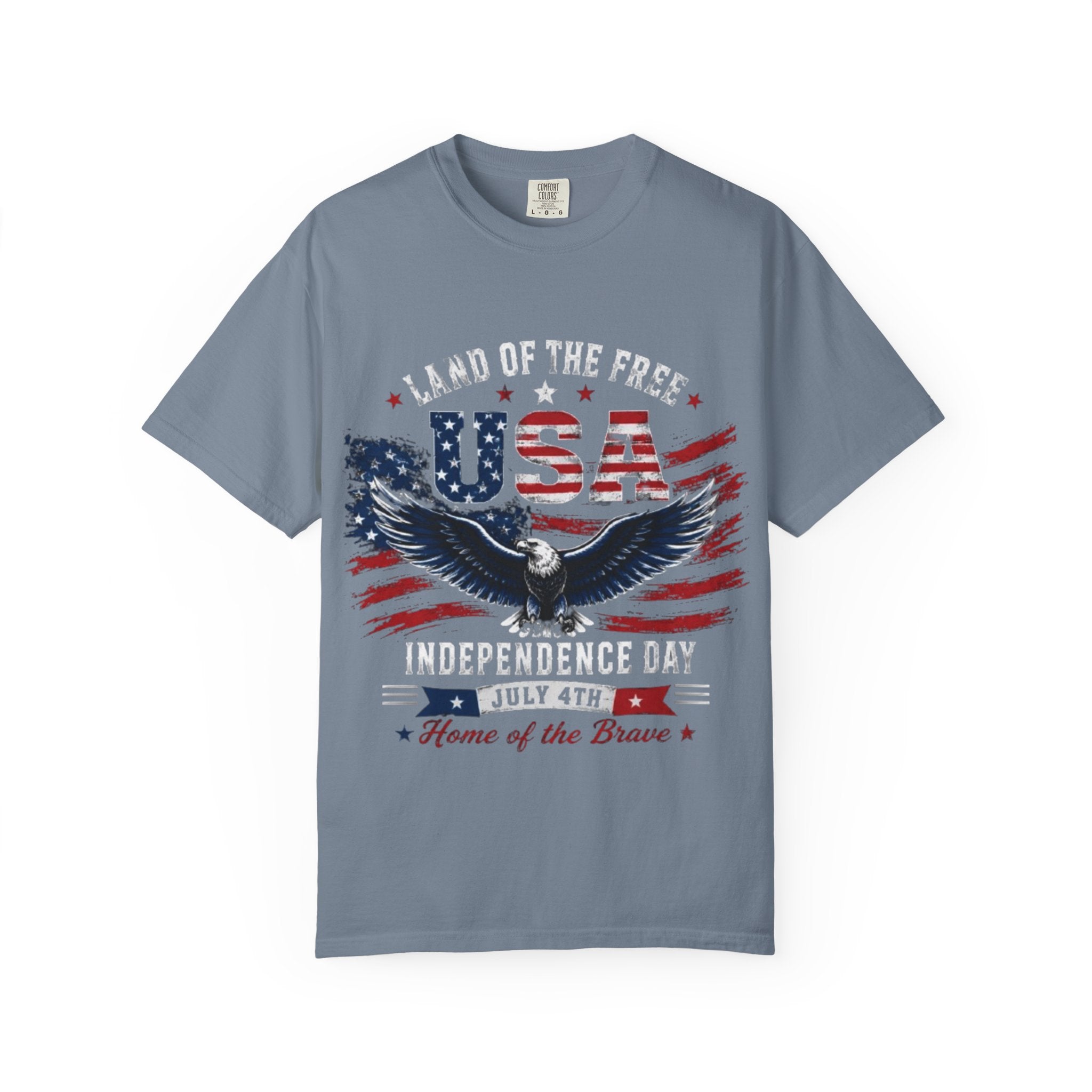 Land of the Free Eagle July 4th T-Shirt