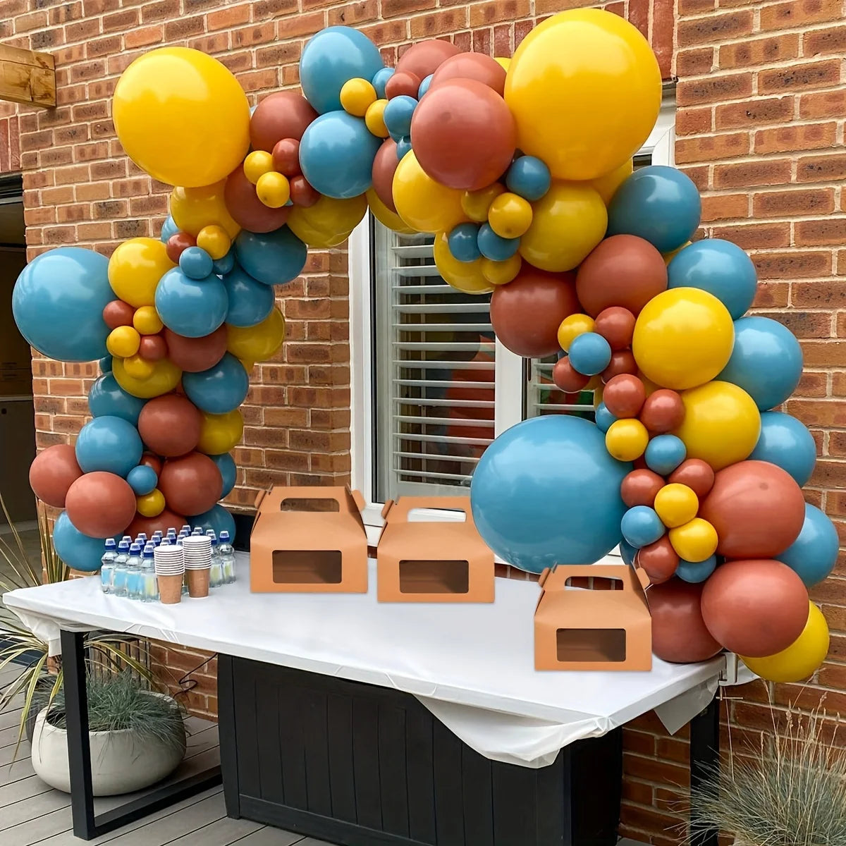 1set Deluxe Adjustable Semicircle Balloon Arch Kit - 2M Plastic Frame, Easy-Setup Home Outdoor Wedding Birthday Party Decoration