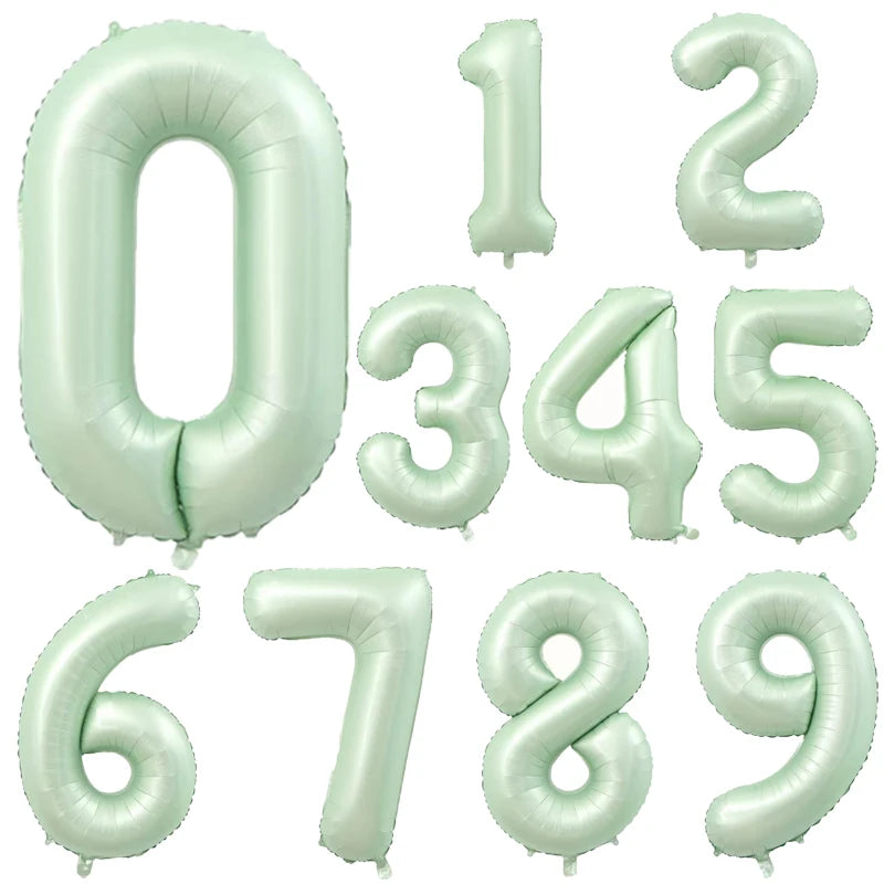 40Inch Orange Foil Birthday Balloons Helium Number Balloon 0-9 Happy Birthday Wedding Party Decorations Shower Figures Globos