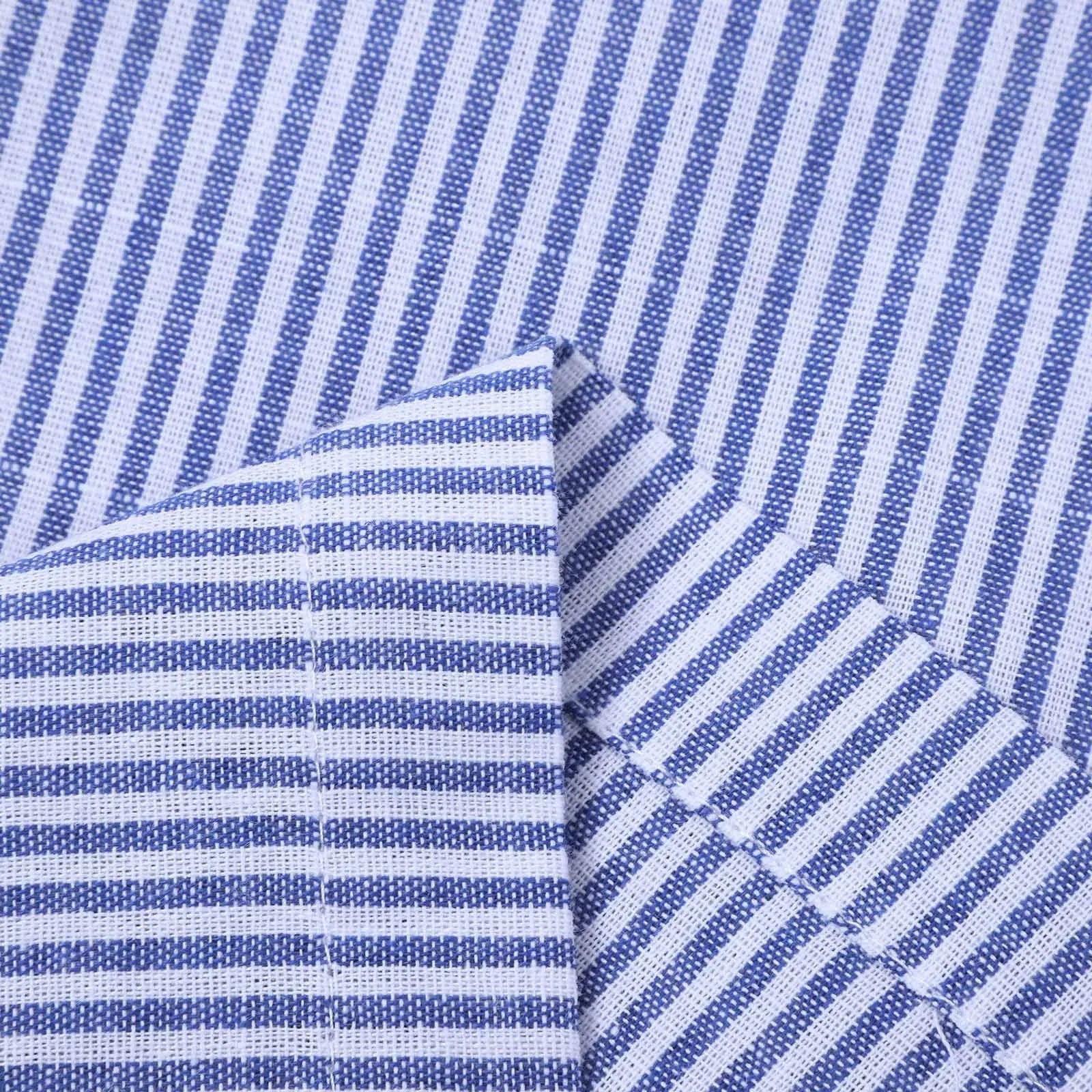Elegant Outfits Summer Dresses For Women 2023 Stripe Cotton Shirt Casual Loose Maxi Dresses Formal Occasion Dresses Vestidos