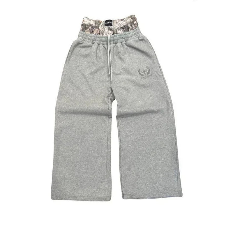 2025 Men's Retro Harajuku Hip Hop Sweatpants Loose Straight Pants High Waisted Loose Men's Pants Y2K Simple Striped Casual Pants
