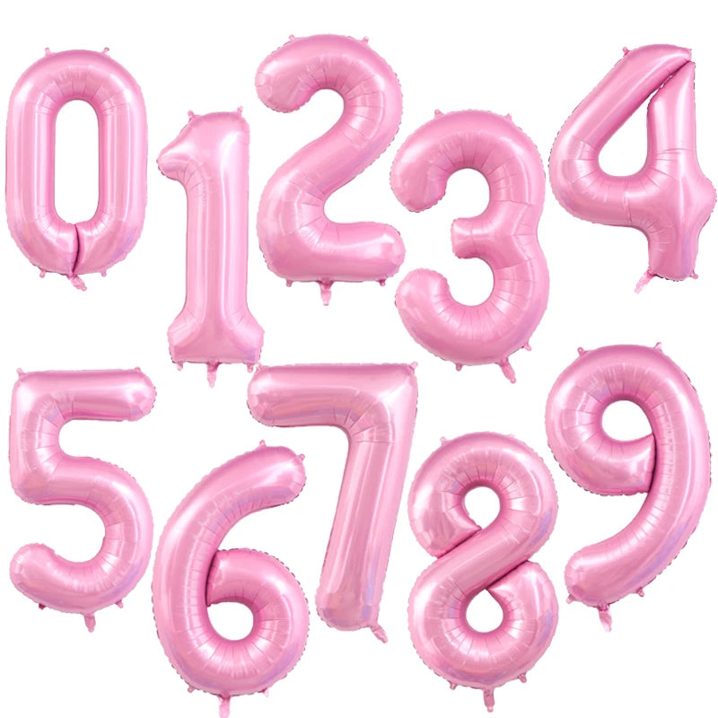 40Inch Orange Foil Birthday Balloons Helium Number Balloon 0-9 Happy Birthday Wedding Party Decorations Shower Figures Globos