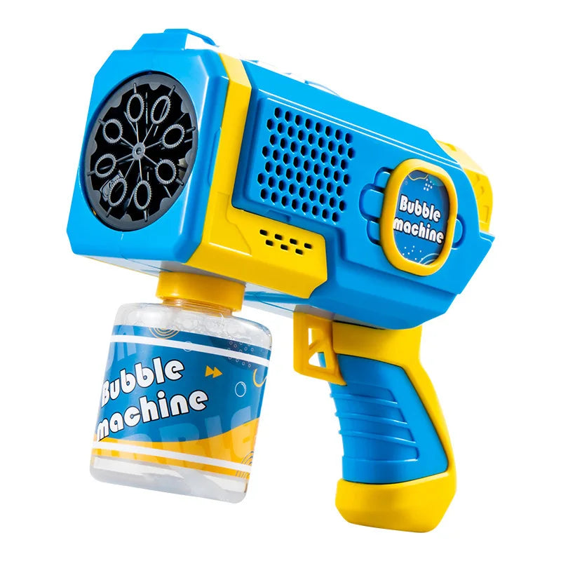 Space Electric Automatic Bubble Machine Bubble Gun Summer Beach Bathing Outdoor Games Children Fantasy Kids Bubble Toy