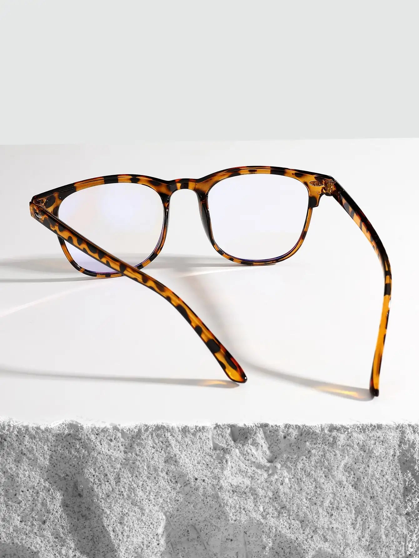 1-2-3PCS Unisex Square Plastic Frame Trendy Anti-Blue Light Clear Glasses For Back To School Clothing Accessories.