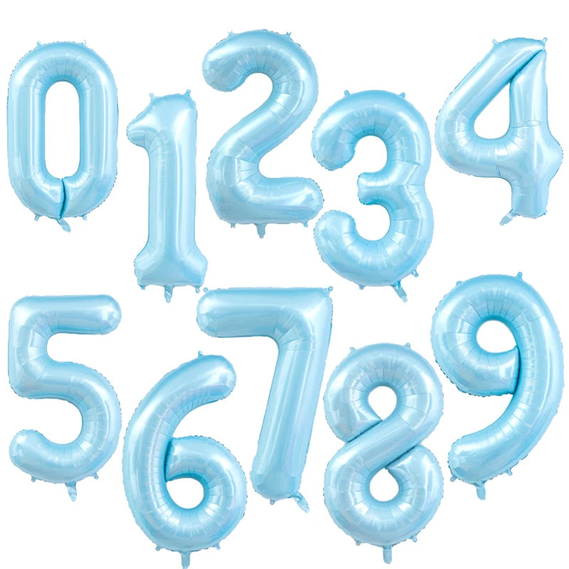 40Inch Orange Foil Birthday Balloons Helium Number Balloon 0-9 Happy Birthday Wedding Party Decorations Shower Figures Globos