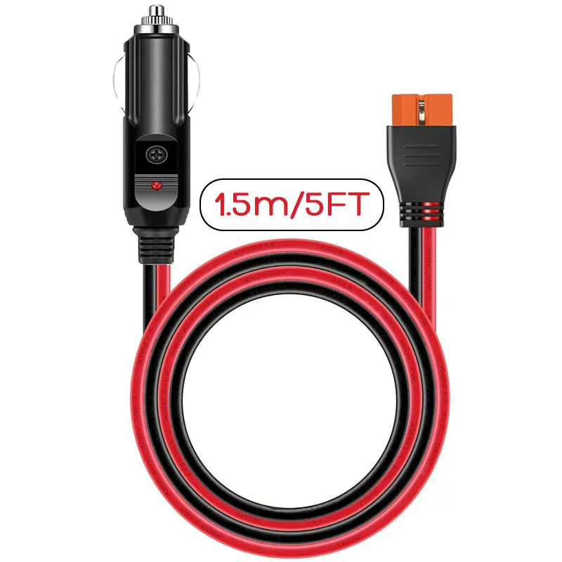12AWG 12V 24V Car Cigarette Lighter to XT60i Cable for EcoFlow Delta 2/2 Max/Pro/Pro 3/3 Plus River 2/2Pro/2 Max/3/3 Plus etc.