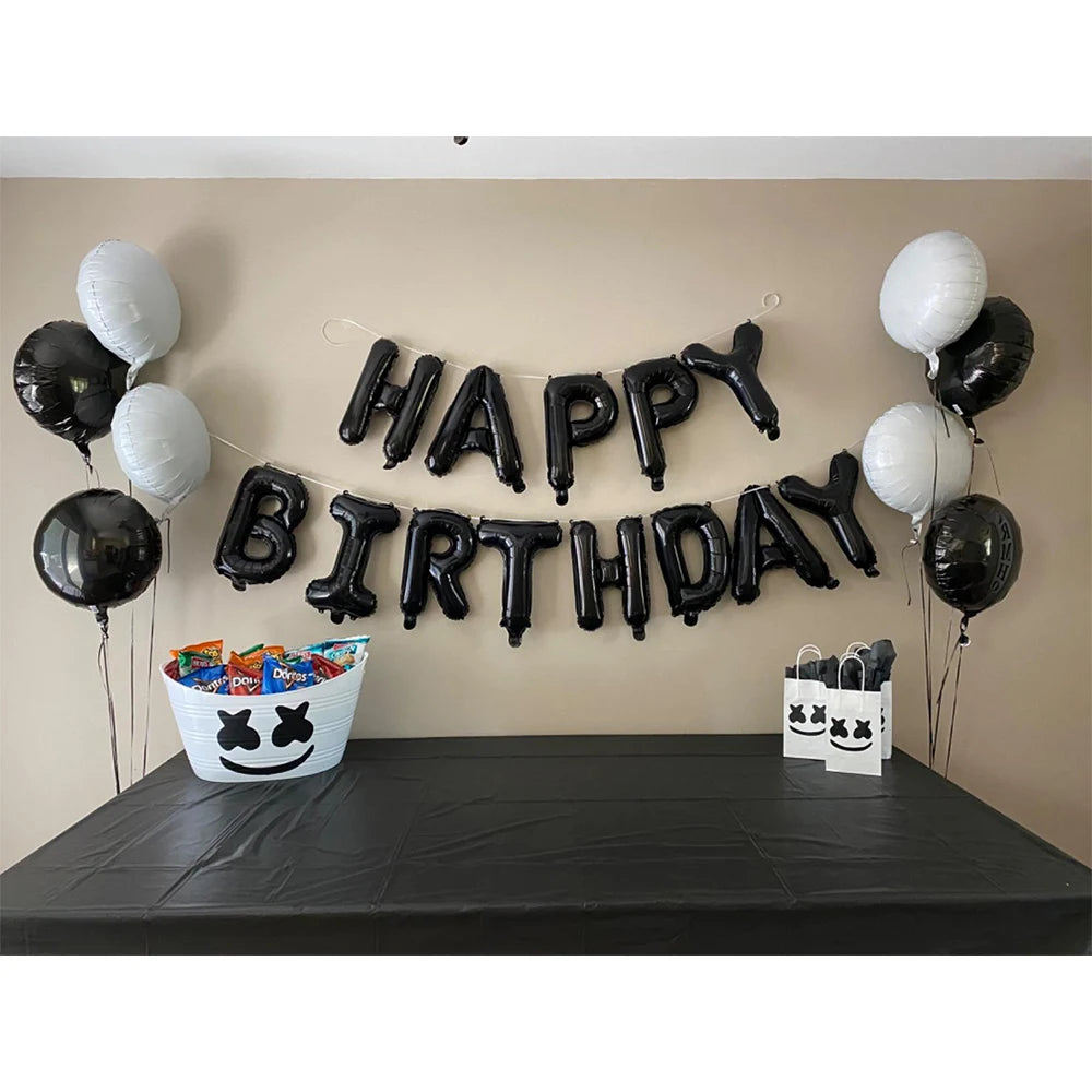 16inch Happy Birthday Decoration Balloons Pink Blue Letter Foil Ballons Set Birthday Party Decor Air Globos Balony Anniversaire