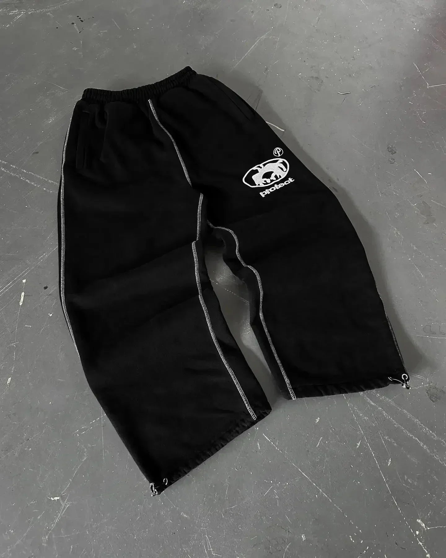 2025 Men's Retro Harajuku Hip Hop Sweatpants Loose Straight Pants High Waisted Loose Men's Pants Y2K Simple Striped Casual Pants