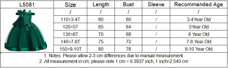 3-10 Years Kids Christmas Party Dresses For Girls Appliques Flower Elegant Wedding Dress With Bow Children Birthday Prom Gown