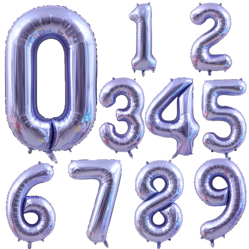 40Inch Orange Foil Birthday Balloons Helium Number Balloon 0-9 Happy Birthday Wedding Party Decorations Shower Figures Globos