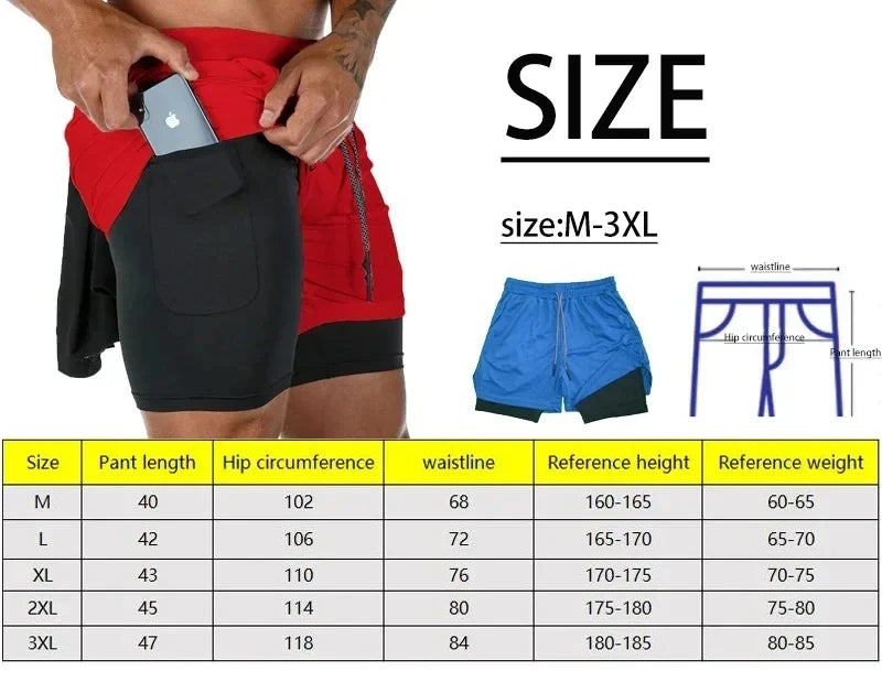 Summer New Black Five-leaf Clover Printed Men's and Women's Shorts Double-layer Loose Sports and Casual Pants for Beach Fitness