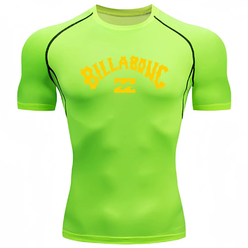 Male UV Protection Tights Rashguard Men short Sleeve Swimsuit Swim Rash Guard Quick Dry Surf T Shirt Swimming Diving Suits S-3XL