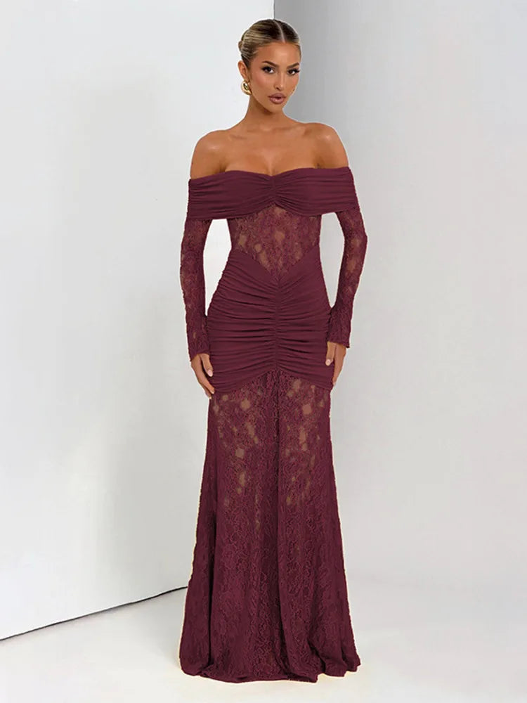 Avrilyaan  Deep V Hollow Chiffon Backless Sexy Party Dress Women 2025 Spring Summer Dress Nightclub Bodycon Maxi Long Dresses