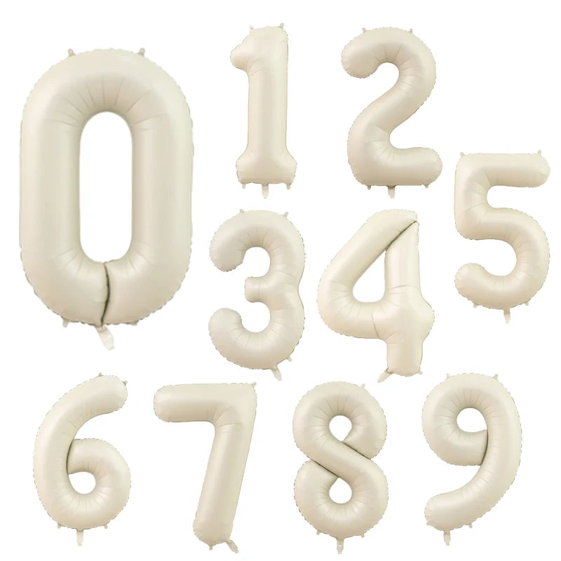 40Inch Orange Foil Birthday Balloons Helium Number Balloon 0-9 Happy Birthday Wedding Party Decorations Shower Figures Globos