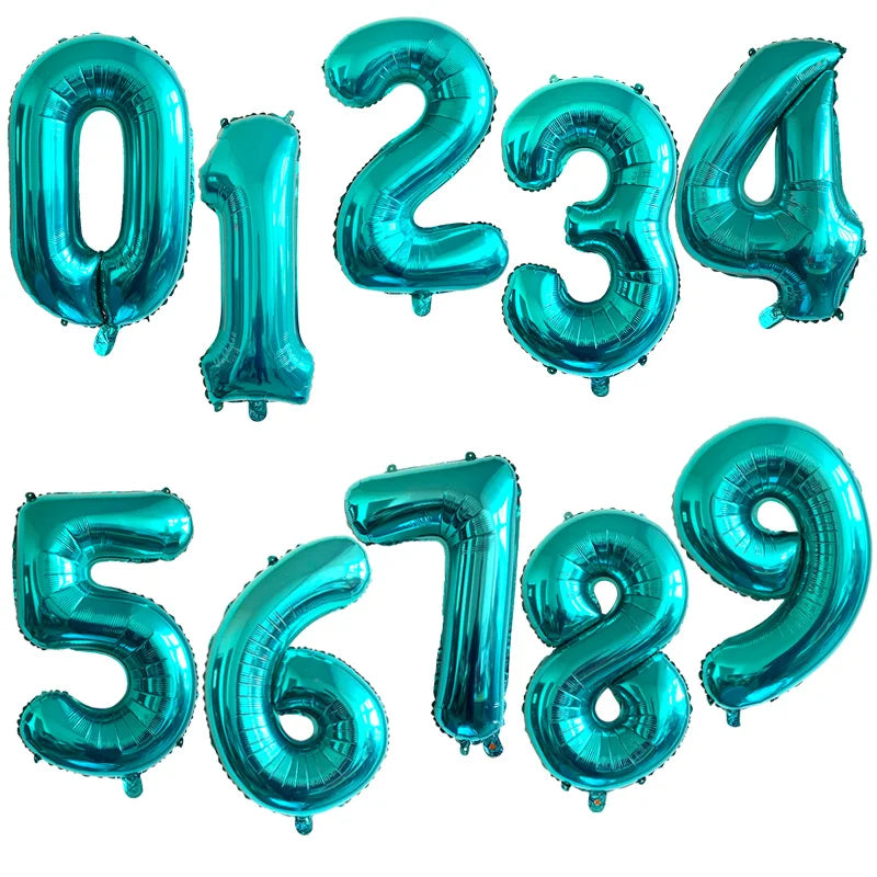 40Inch Orange Foil Birthday Balloons Helium Number Balloon 0-9 Happy Birthday Wedding Party Decorations Shower Figures Globos